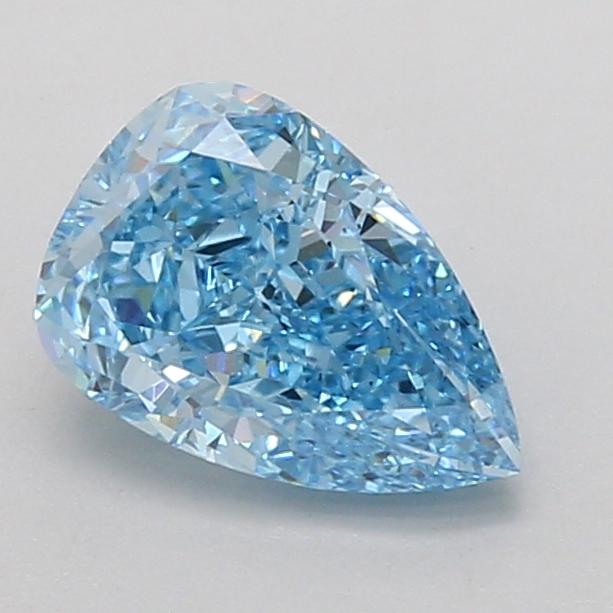 1.58 Ct. Fancy Vivid Blue Pear Lab Grown Diamond