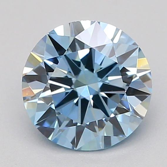 0.50 Ct. Fancy Vivid  Blue Round Lab Grown Diamond