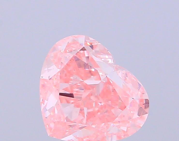 2.01 Ct. Fancy Vivid  Pink Heart Lab Grown Diamond