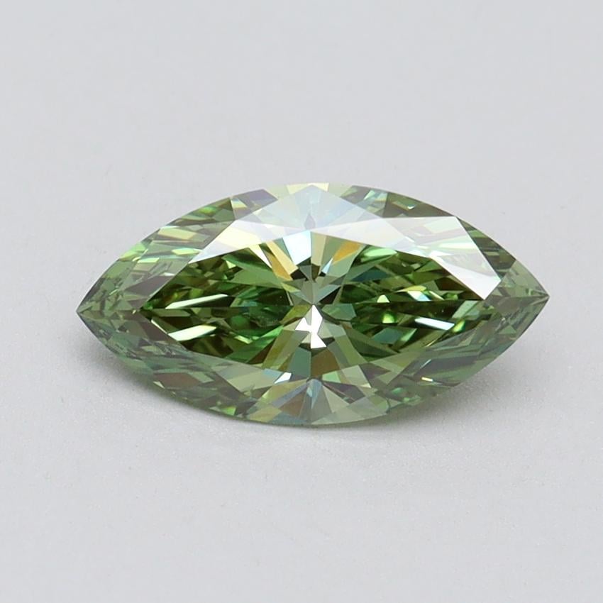 1.00 Ct. Fancy Vivid Green Marquise Lab Grown Diamond
