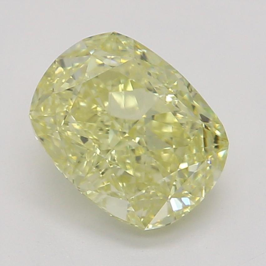 0.80 Ct. Fancy Yellow Cushion Diamond