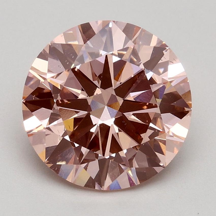 2.00 Ct. Fancy Pink Round Lab Grown Diamond