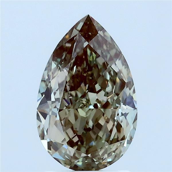 2.03 Ct. Fancy Green Pear Lab Grown Diamond