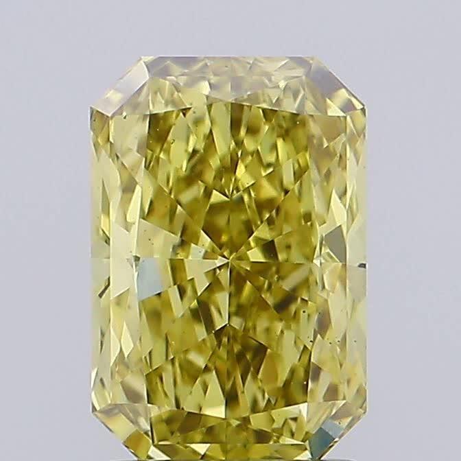 1.90 Ct. Fancy Vivid Yellow Radiant Lab Grown Diamond