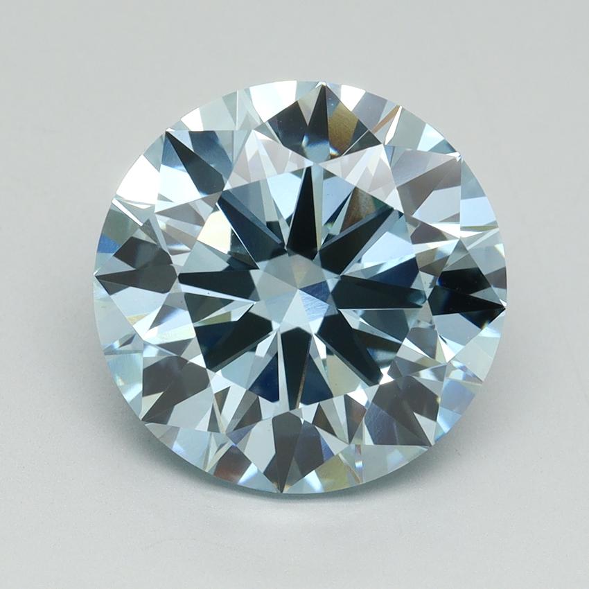 6.05 Ct. Fancy Vivid Blue Round Lab Grown Diamond