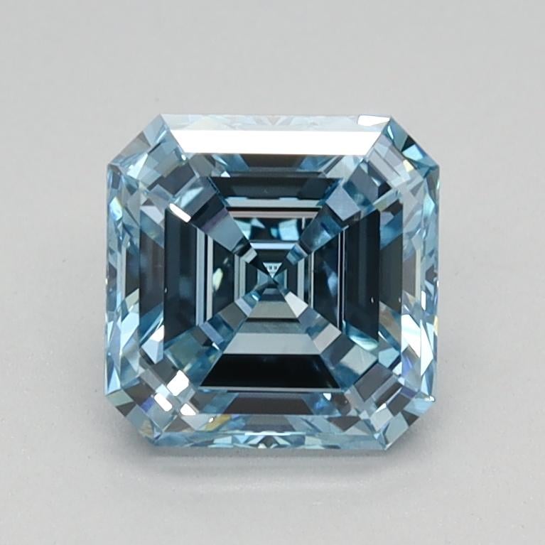 1.03 Ct. Fancy Intense Blue Asscher Lab Grown Diamond