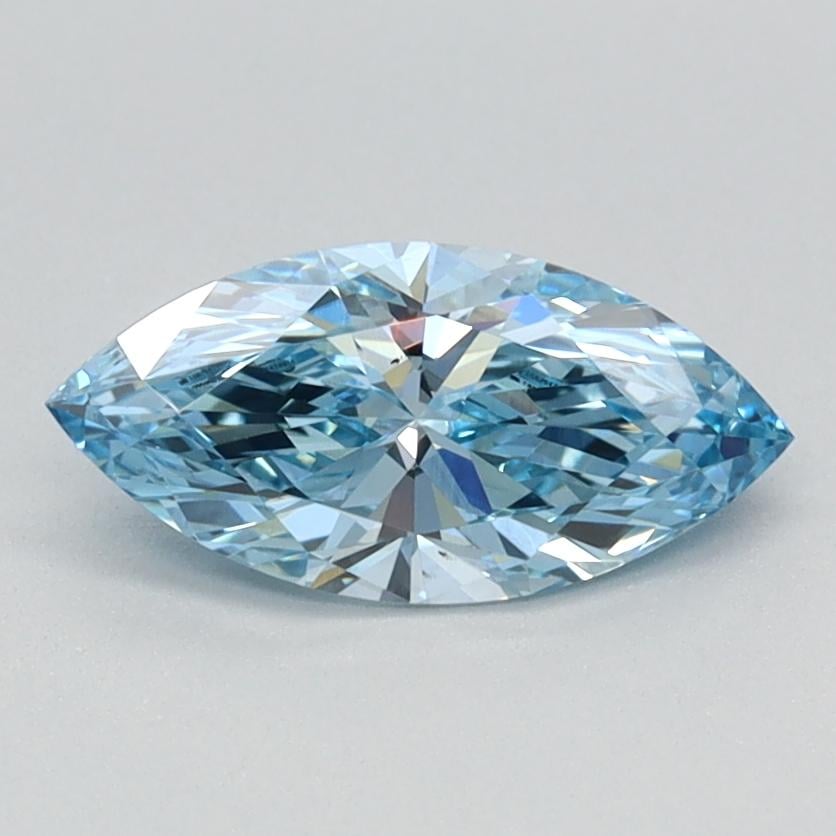 0.70 Ct. Fancy Vivid Blue Marquise Lab Grown Diamond