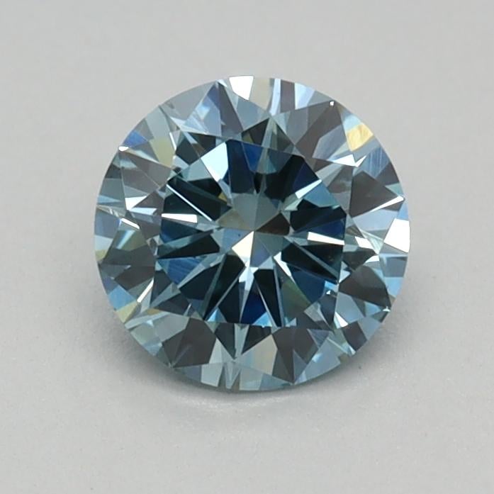 0.38 Ct. Fancy Vivid Blue Round Lab Grown Diamond