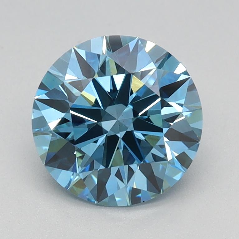 1.25 Ct. Fancy Vivid Blue Round Lab Grown Diamond