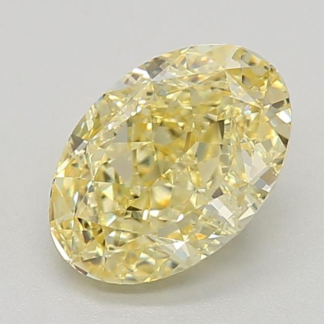 2.07 Ct. Fancy Intense Yellow Oval Lab Grown Diamond