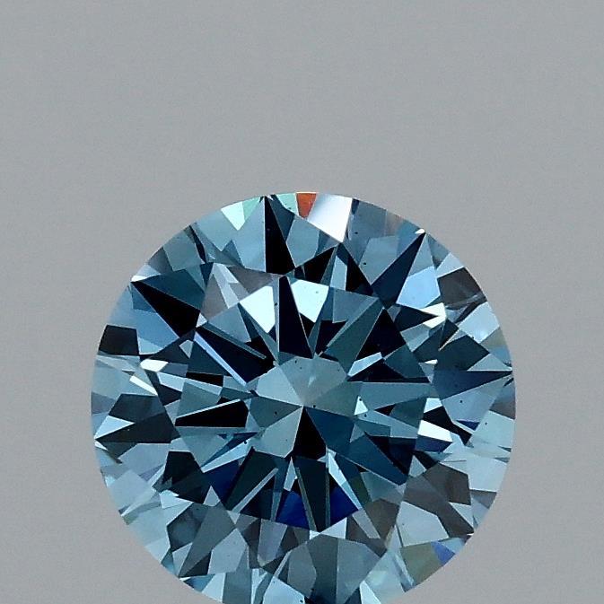 1.00 Ct. Fancy Vivid Blue Round Lab Grown Diamond