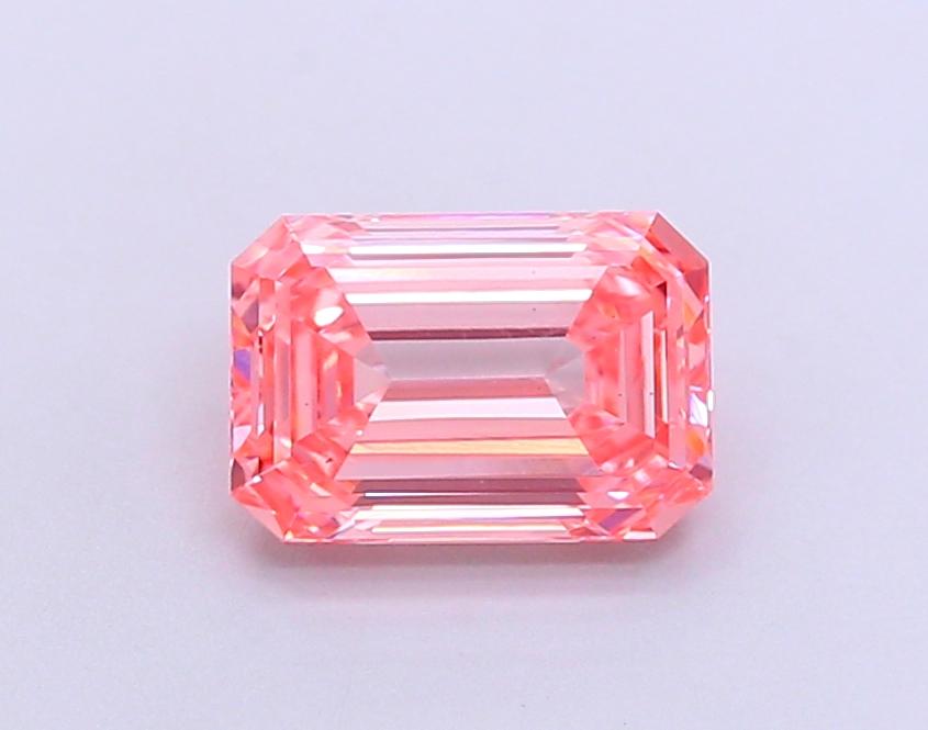 1.61 Ct. Fancy Vivid Pink Emerald Lab Grown Diamond