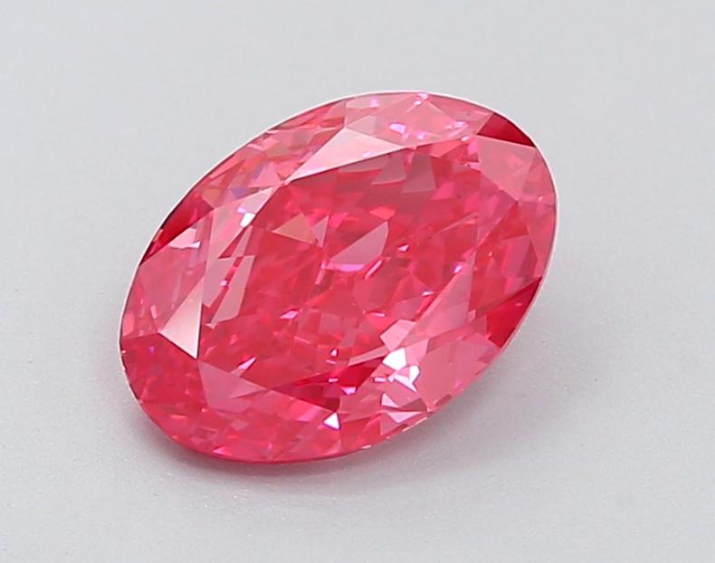 1.61 Ct. Fancy Vivid Pink Oval Lab Grown Diamond