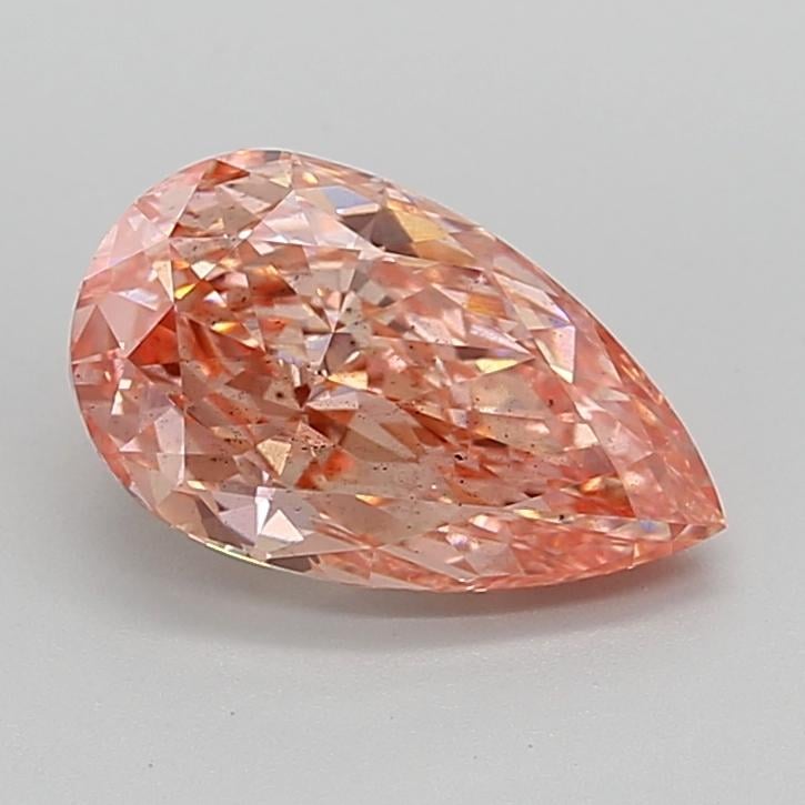 2.56 Ct. Fancy Vivid  Pink Pear Lab Grown Diamond