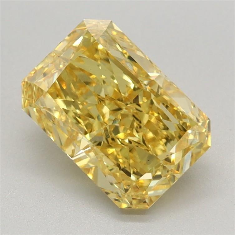1.53 Ct. Fancy Vivid Yellow Radiant Lab Grown Diamond
