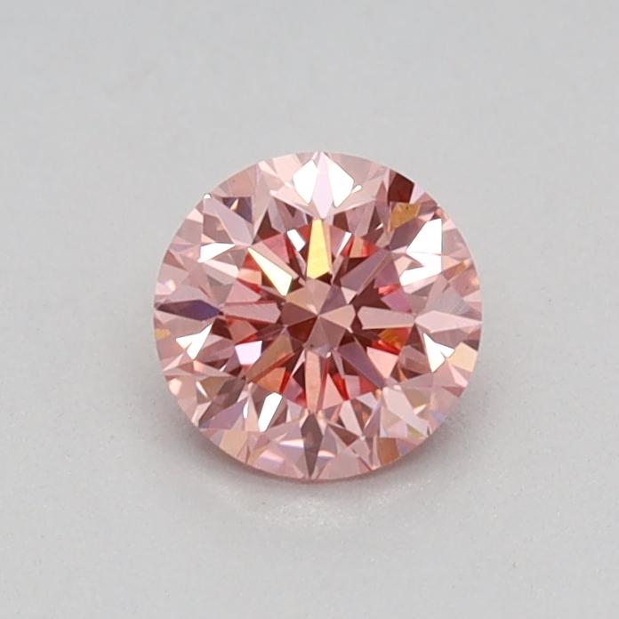 0.33 Ct. Fancy Vivid Pink Round Lab Grown Diamond