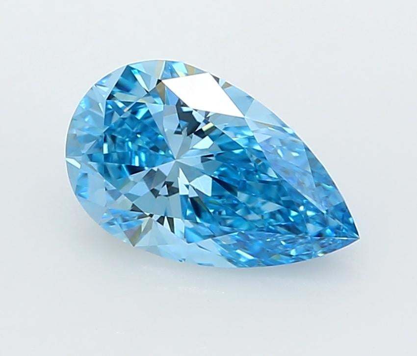 1.53 Ct. Fancy Vivid  Blue Pear Lab Grown Diamond