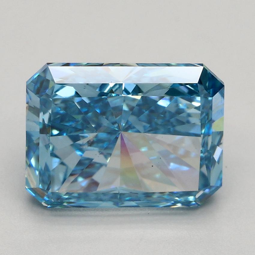 3.00 Ct. Fancy Vivid Blue Radiant Lab Grown Diamond