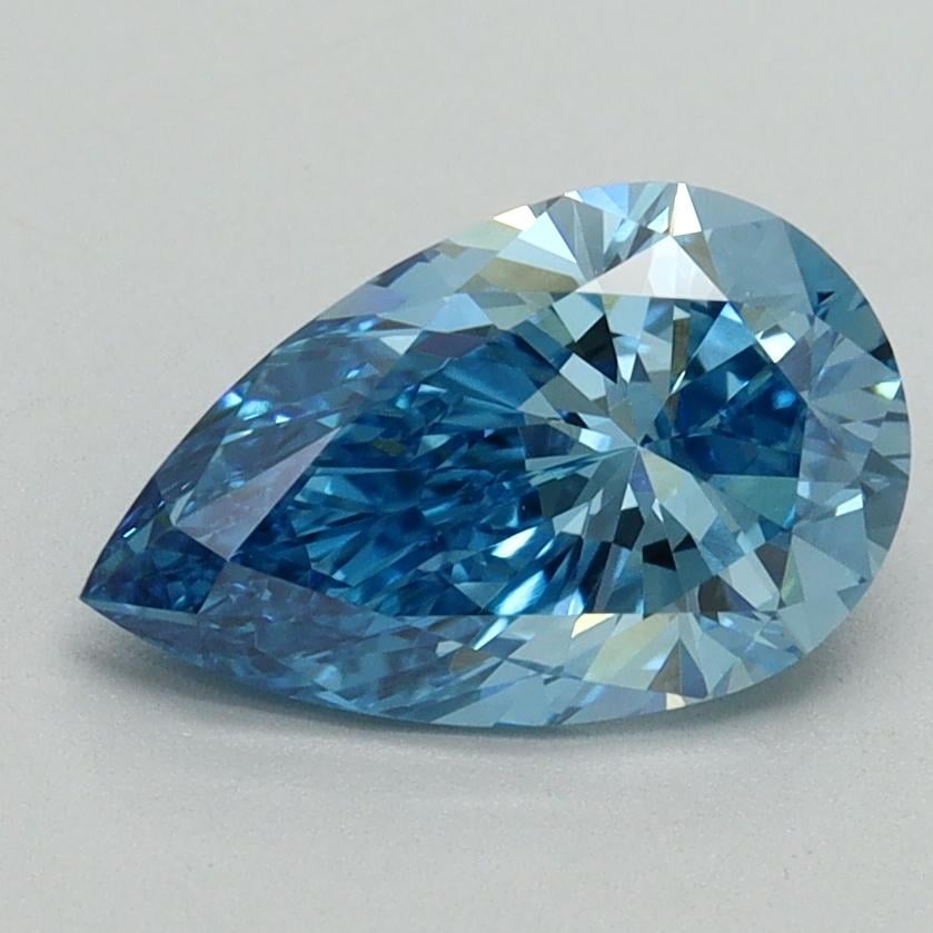 1.57 Ct. Fancy Vivid Blue Pear Lab Grown Diamond