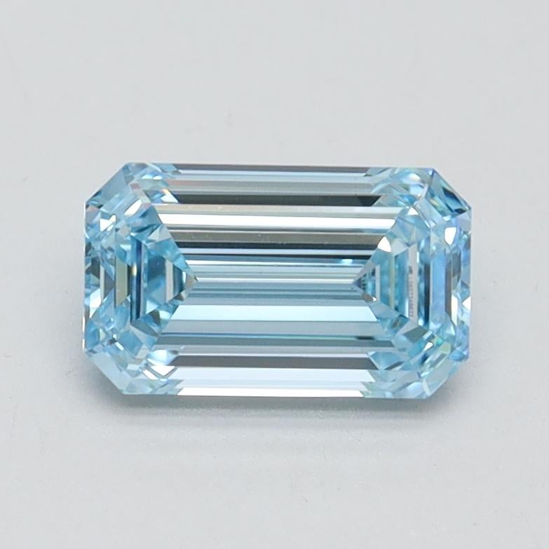 1.01 Ct. Fancy Inense Blue Emerald Lab Grown Diamond