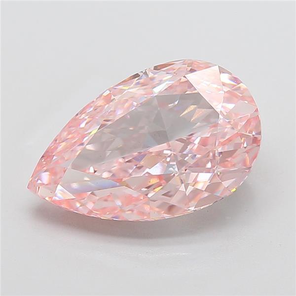 9.18 Ct. Fancy Intense Pink Pear Lab Grown Diamond