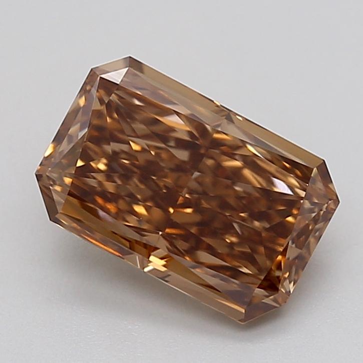2.01 Ct. Light  Brown Radiant Lab Grown Diamond
