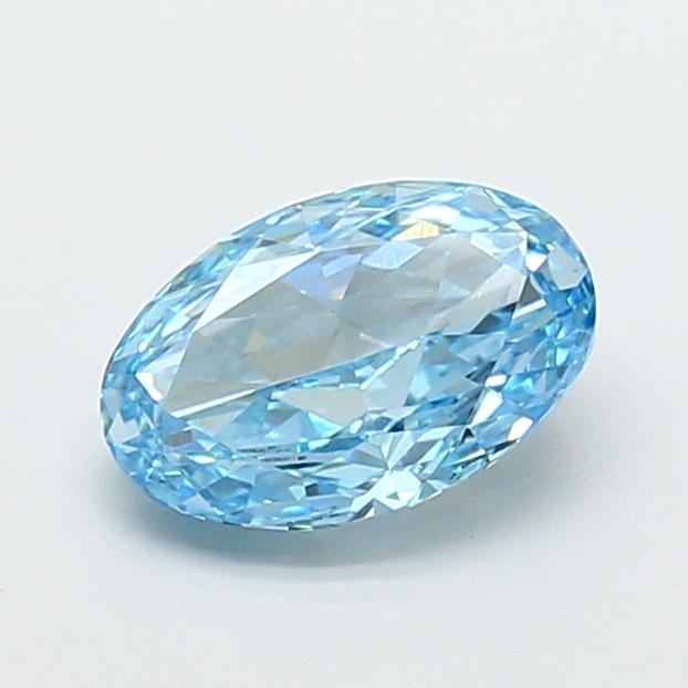 2.03 Ct. Fancy Blue Oval Lab Grown Diamond