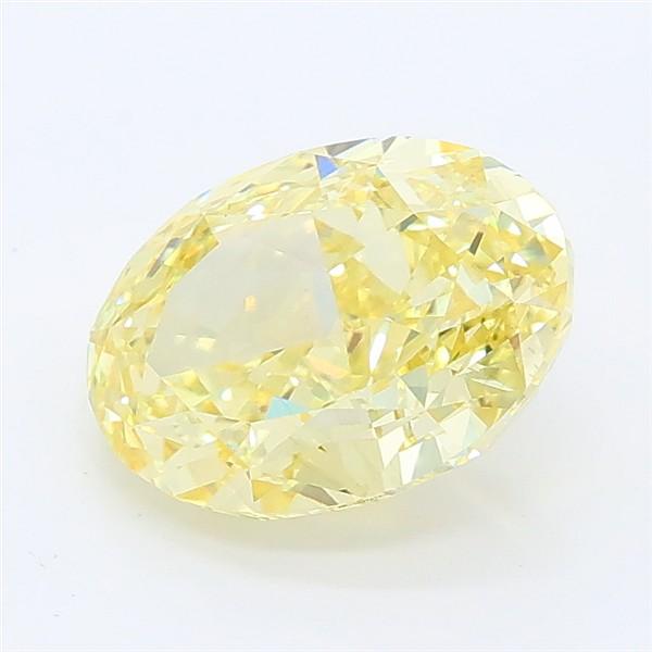 2.26 Ct. Fancy Intense Yellow Oval Lab Grown Diamond
