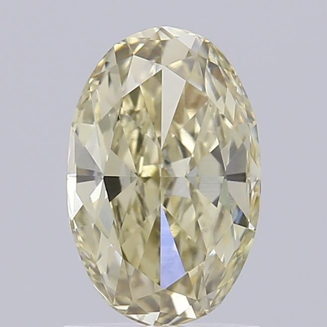 1.59 Ct. Light Yellow Oval Lab Grown Diamond