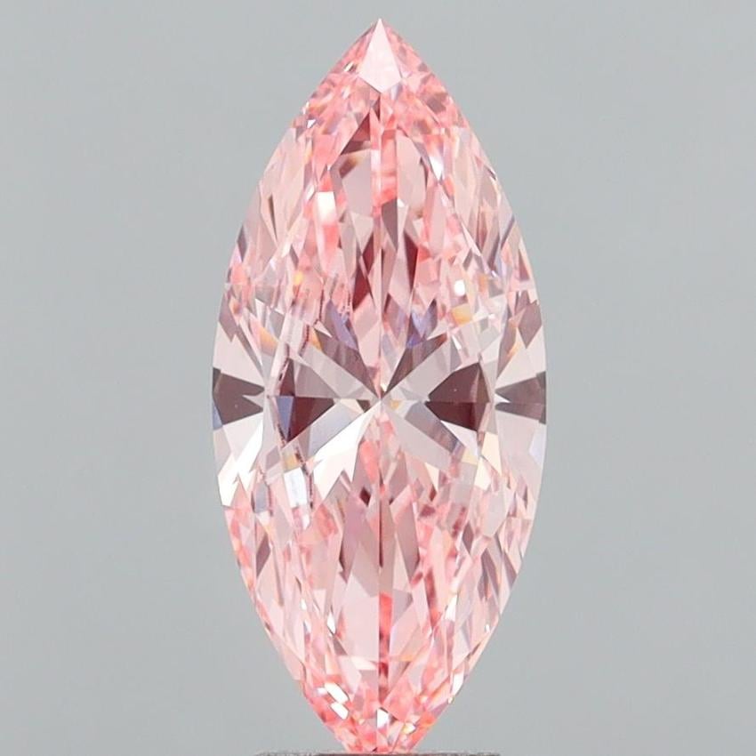 4.02 Ct. Fancy Vivid Pink Marquise Lab Grown Diamond