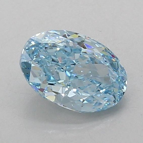 1.05 Ct. Fancy Vivid Blue Oval Lab Grown Diamond
