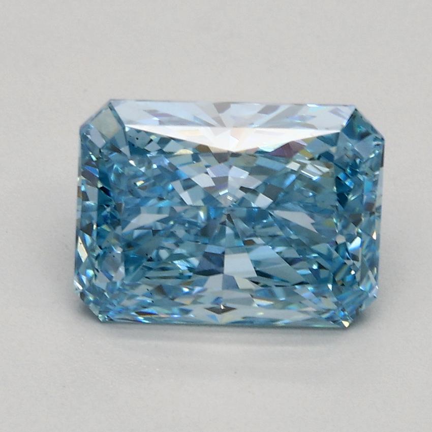 1.89 Ct. Fancy Intense Blue Radiant Lab Grown Diamond