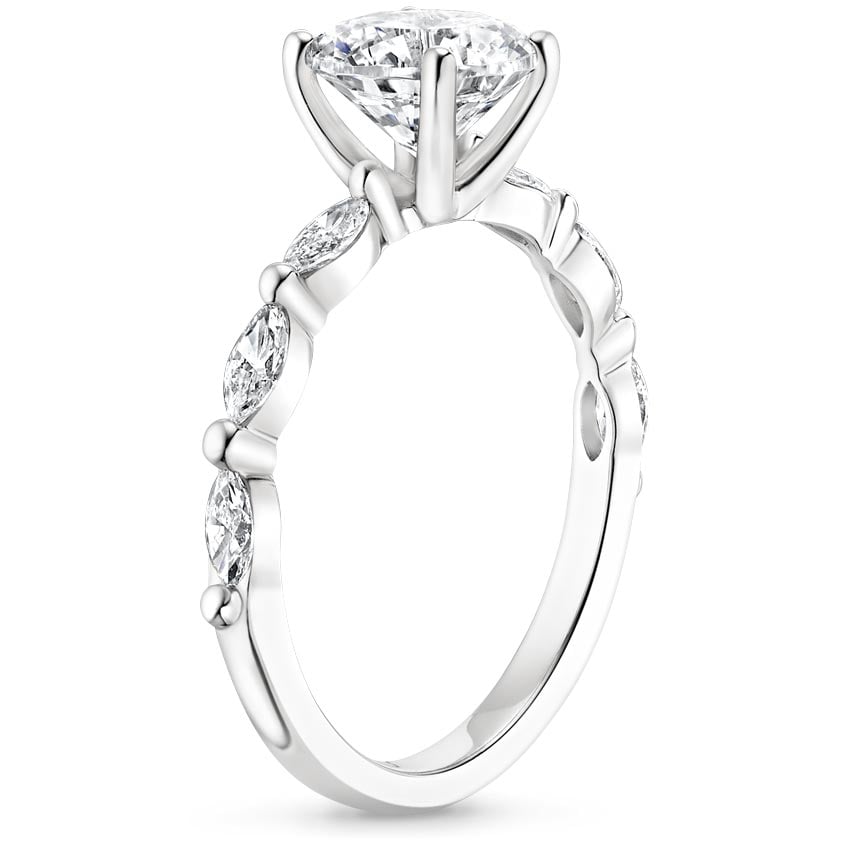 18K White Gold Joelle Diamond Ring (1/3 ct. tw.), large side view