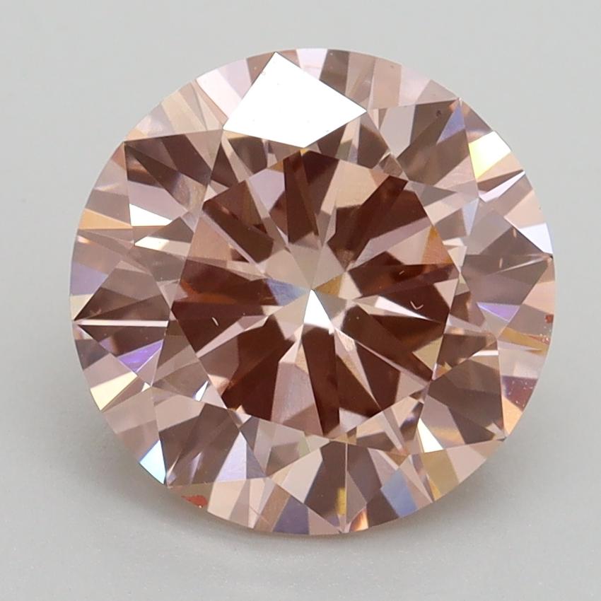 3.01 Ct. Fancy Intense Pink Round Lab Grown Diamond