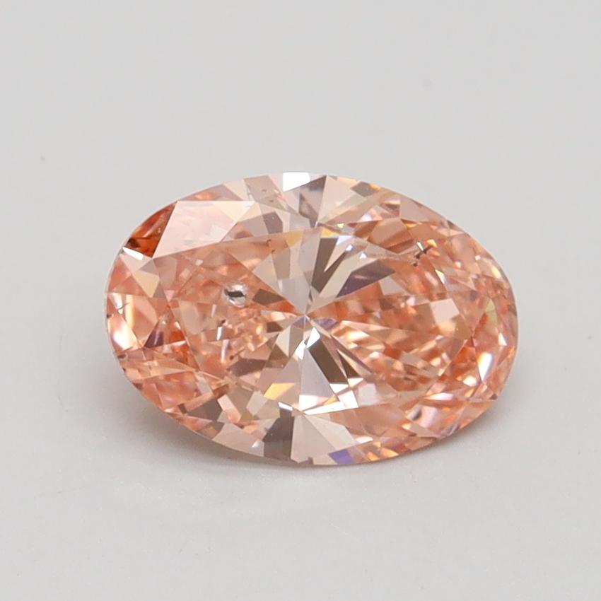 1.00 Ct. Fancy Intense Pink Oval Lab Grown Diamond