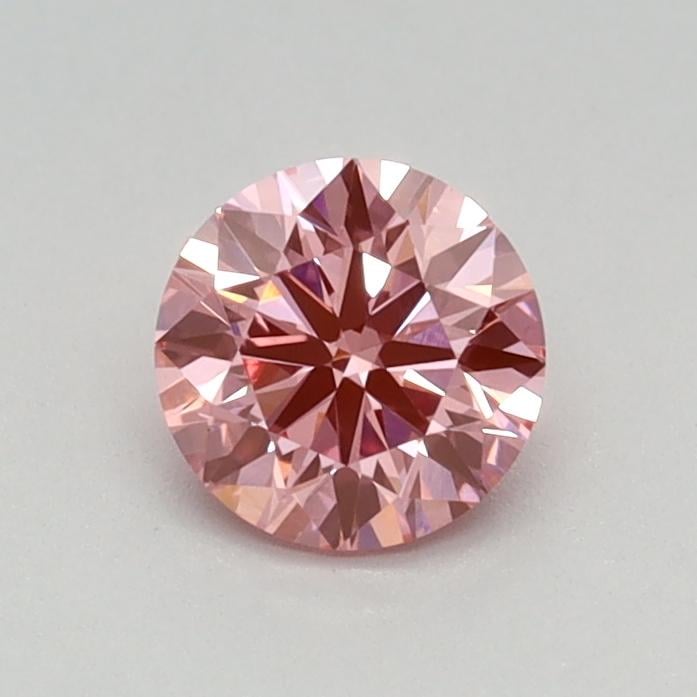 0.44 Ct. Fancy Vivid Pink Round Lab Grown Diamond