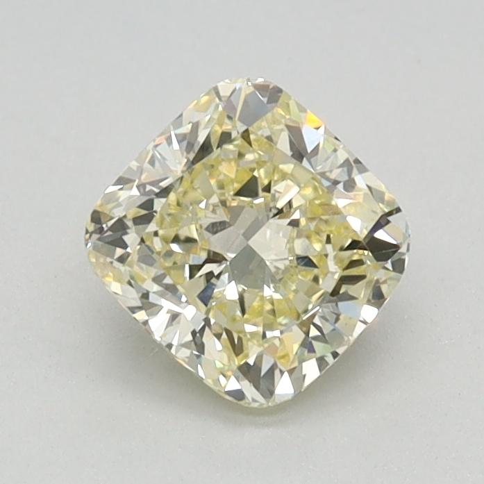 0.74 Ct. Fancy Light Yellow Cushion Lab Grown Diamond