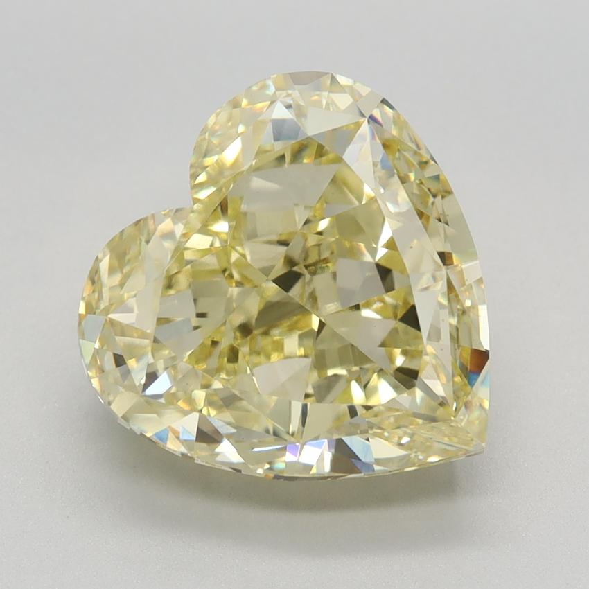 5.51 Ct. Fancy Intense Yellow Heart Lab Grown Diamond