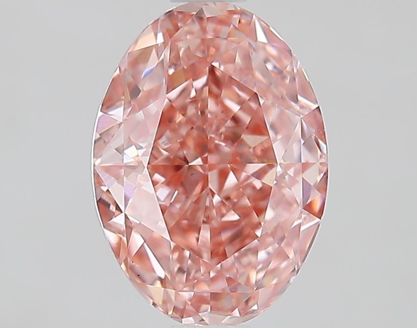 1.61 Ct. Fancy Vivid Pink Oval Lab Grown Diamond