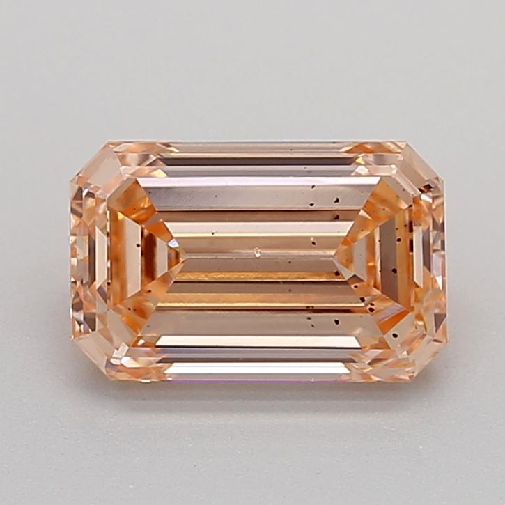 1.47 Ct. Fancy Intense Pinkish Orange Emerald Lab Grown Diamond