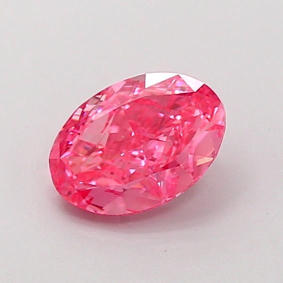 1.02 Ct. Fancy Vivid Pink Oval Lab Grown Diamond