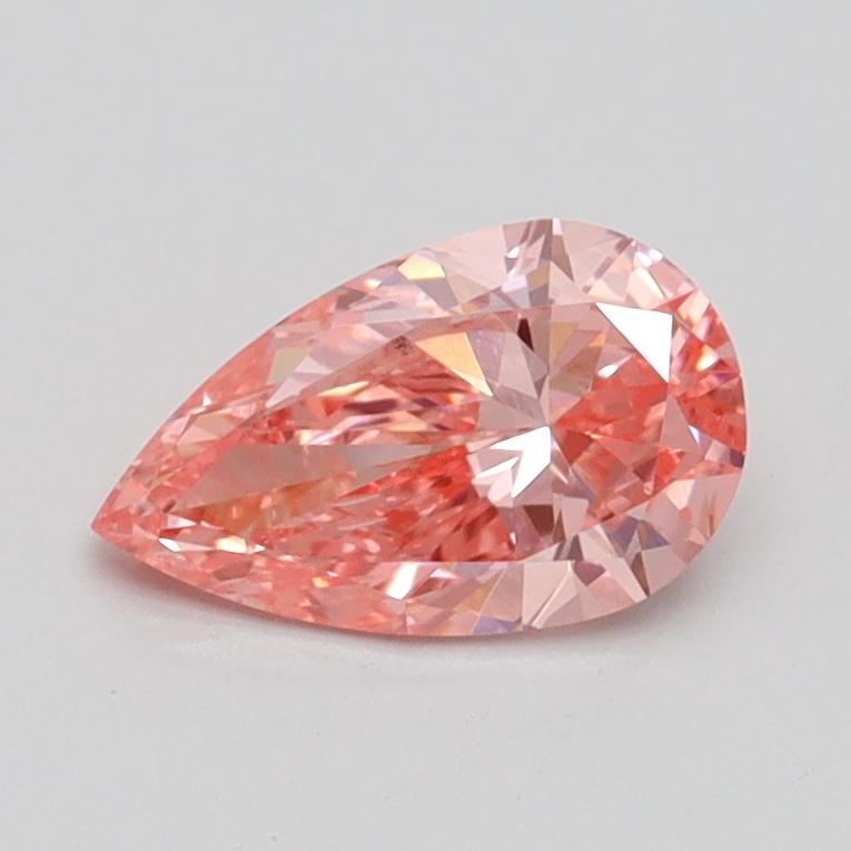 0.70 Ct. Fancy Vivid Pink Pear Lab Grown Diamond