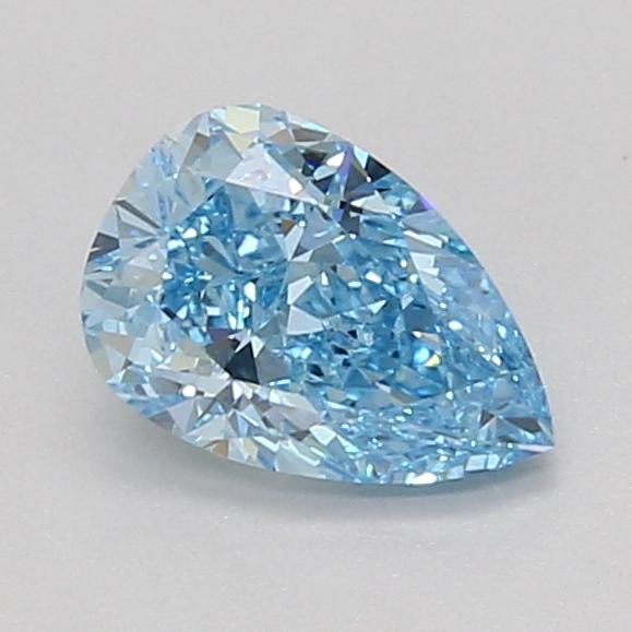 1.02 Ct. Fancy Vivid Blue Pear Lab Grown Diamond