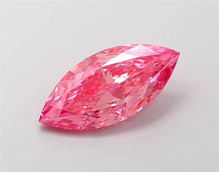 2.3 Ct. Fancy Vivid Pink Marquise Lab Grown Diamond