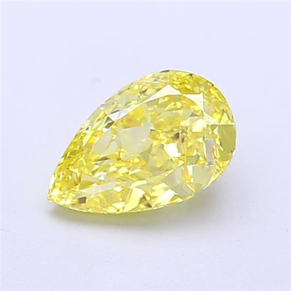 1.10 Ct. Fancy Intense Yellow Pear Lab Grown Diamond