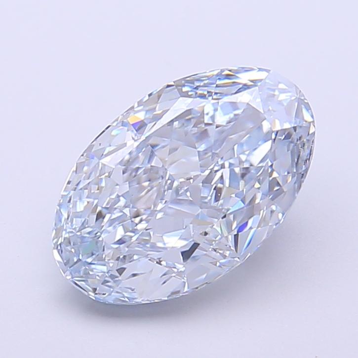 2.50 Ct. Fancy Intense  Blue Oval Lab Grown Diamond