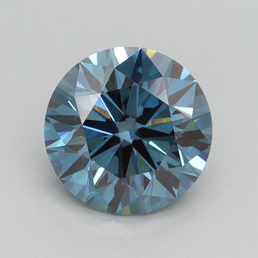 1.50 Ct. Fancy Vivid Blue Round Lab Grown Diamond