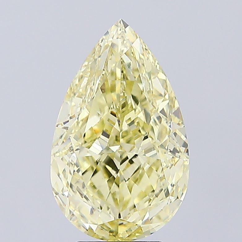 5.09 Ct. Fancy Intense Yellow Pear Lab Grown Diamond