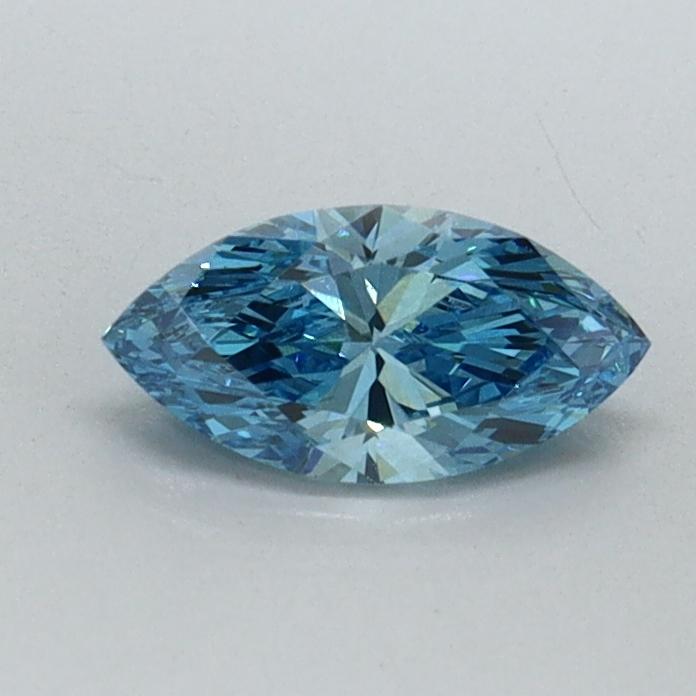 0.41 Ct. Fancy Vivid Malibu Blue Marquise Lab Grown Diamond