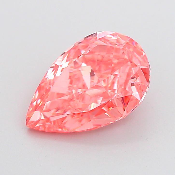 3.58 Ct. Fancy Vivid Pink Pear Lab Grown Diamond